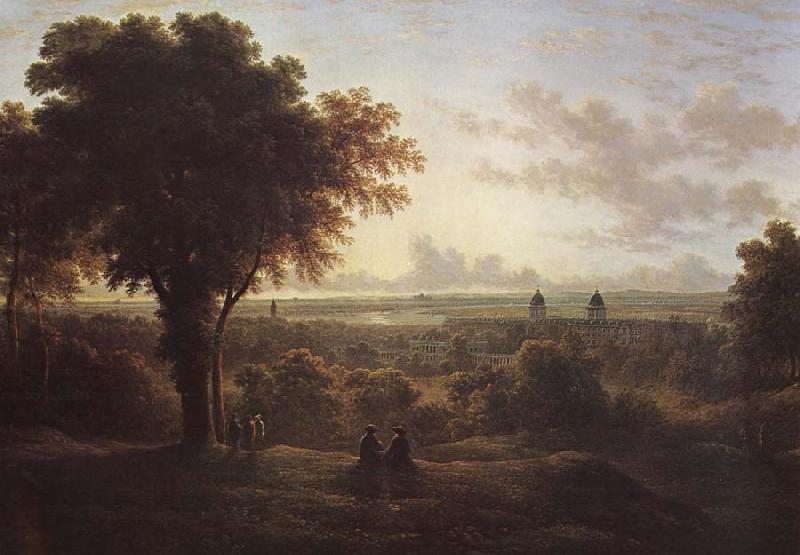 John glover View of London from Greenwich